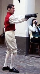 der Fechtmeister der Trebaldis gibt Anweisungen, © HMW