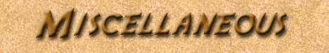 Miscellaneous