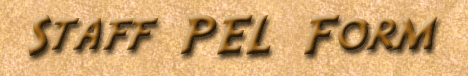 Staff PEL Form