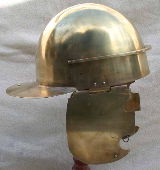 SCA Roman Army Brass Helmet Armor Coolus G Rhenus Legionary Auxiliary Augustan 